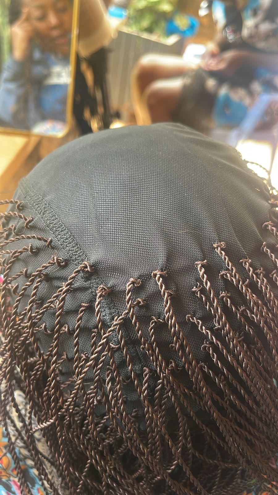 Inside our breathable hand-knotted wig cap